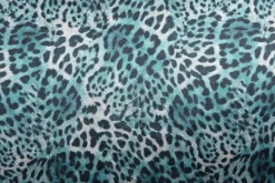 Fluweel stretch – Aqua animal