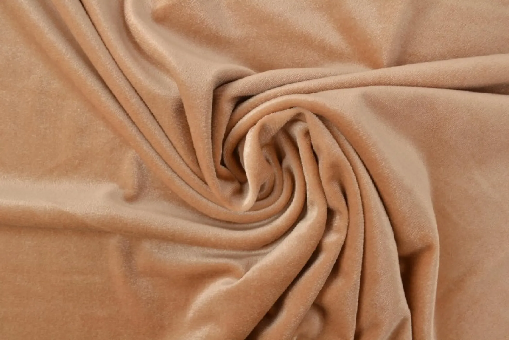 Fluweel stretch: Beige