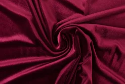 Fluweel stretch: Bordeauxrood