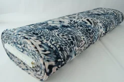 Fluweel stretch – Tiger flower crushed look