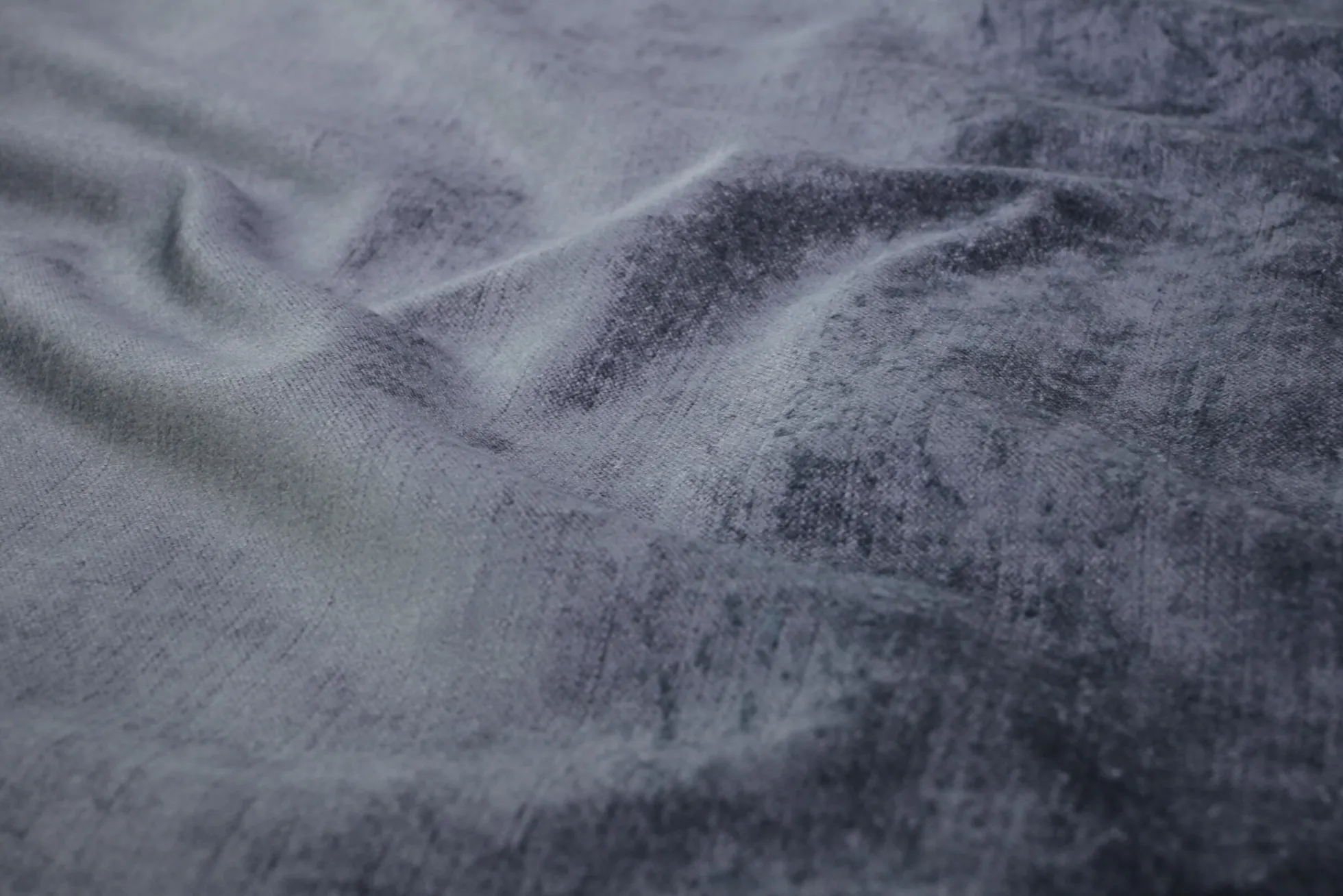 Fluweel / Velours – Blauw-grijs met zijde