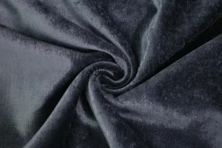 Fluweel / Velours – Blauw-grijs met zijde
