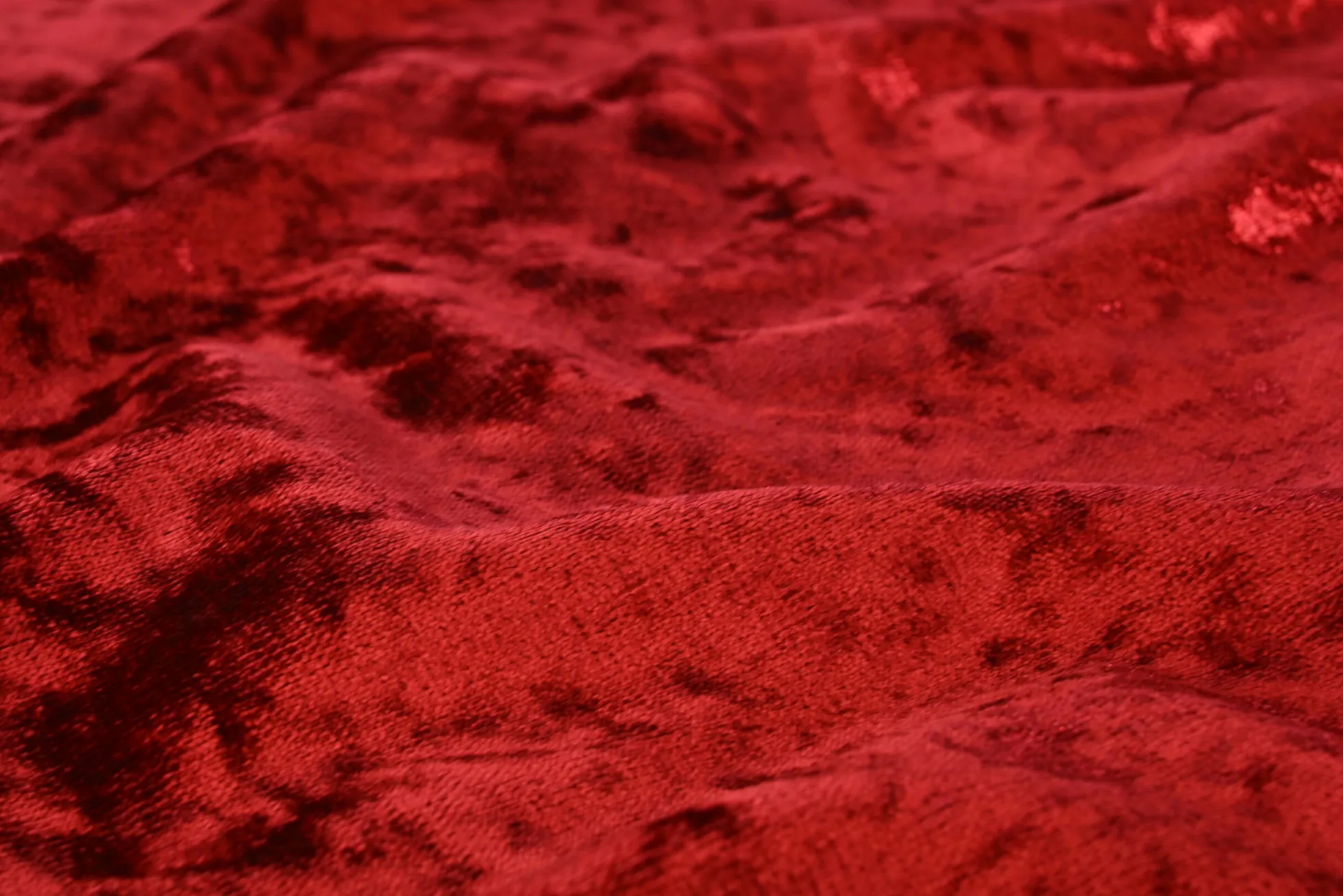 Fluweel / Velours brandvertragend – Donkerrood crushed