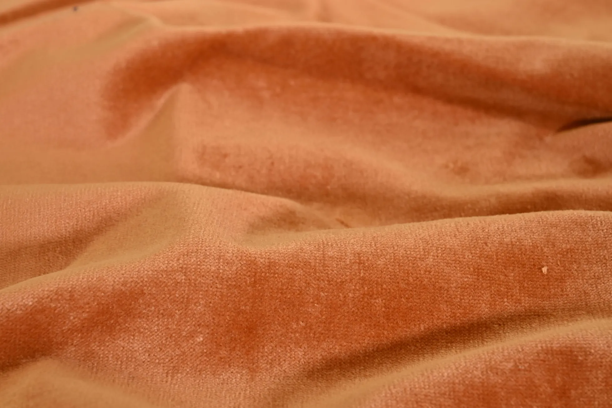 Fluweel / Velours – Brique-oranje katoen