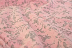 French terry – Blush Woodland Birds