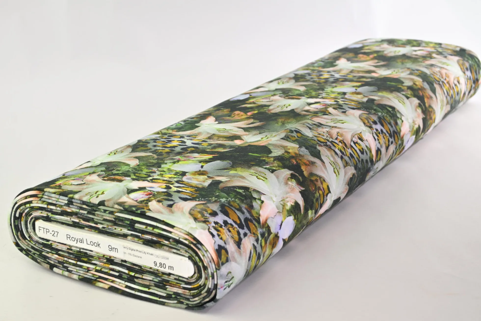 French terry – Digital lily khaki