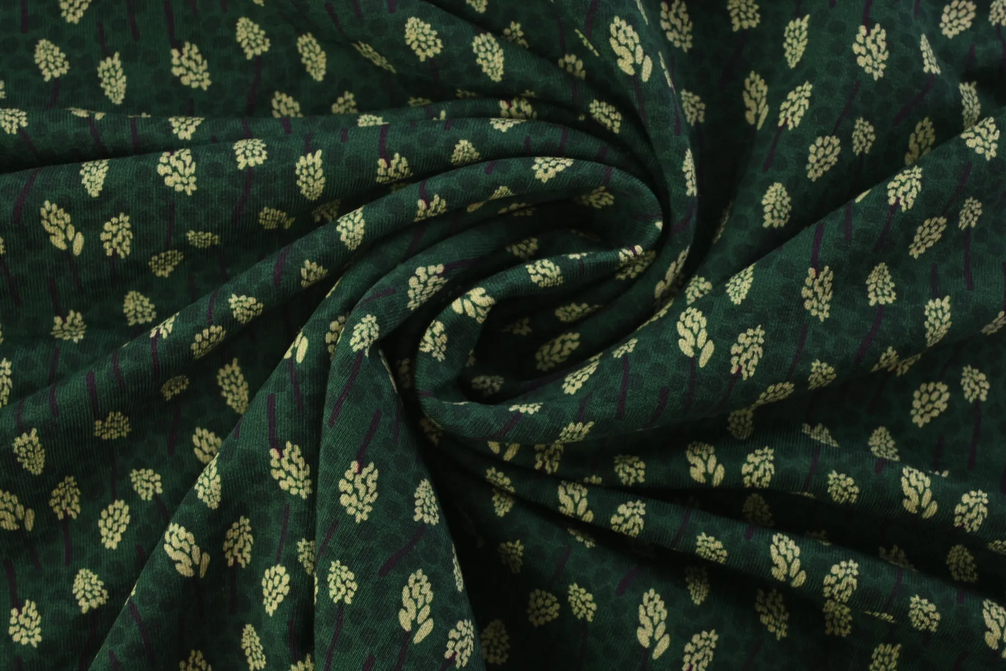 French terry – Emerald Wild Meadow