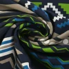 French terry – Ikat stripe denim