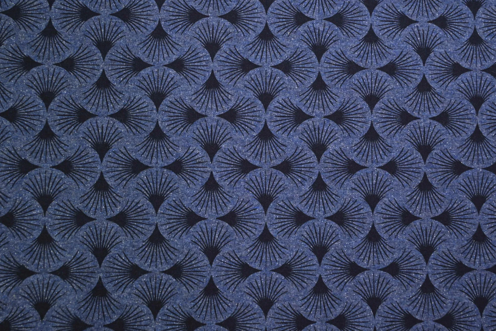 French terry – Indigo Deco Fans
