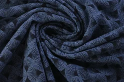 French terry – Indigo Deco Fans