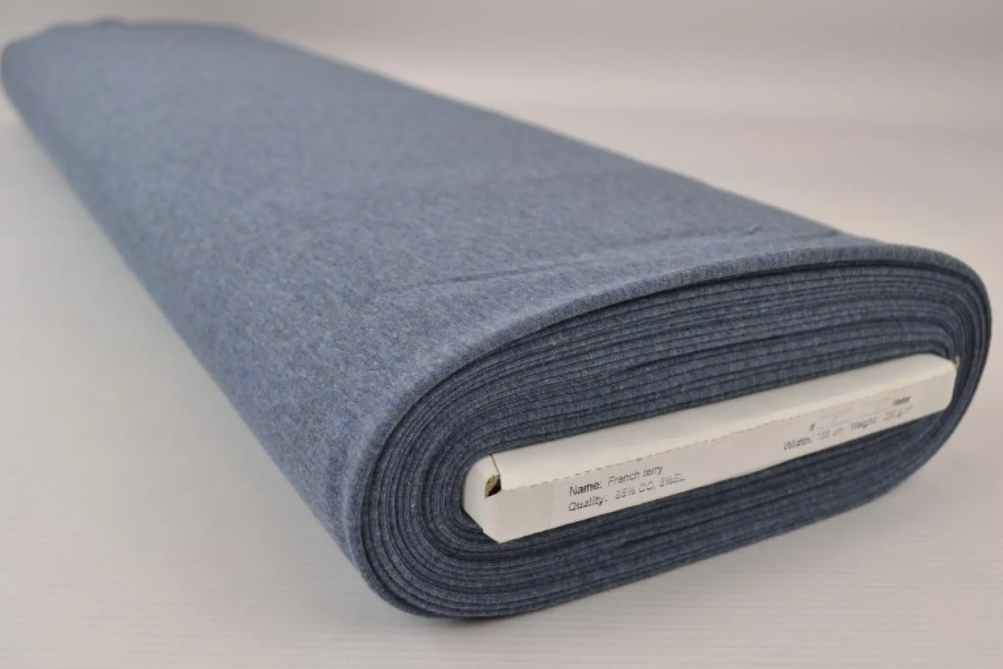 French terry / jogging – Donker jeans melange