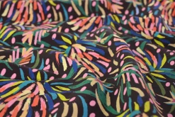 French terry – Midnight Carnival Blooms
