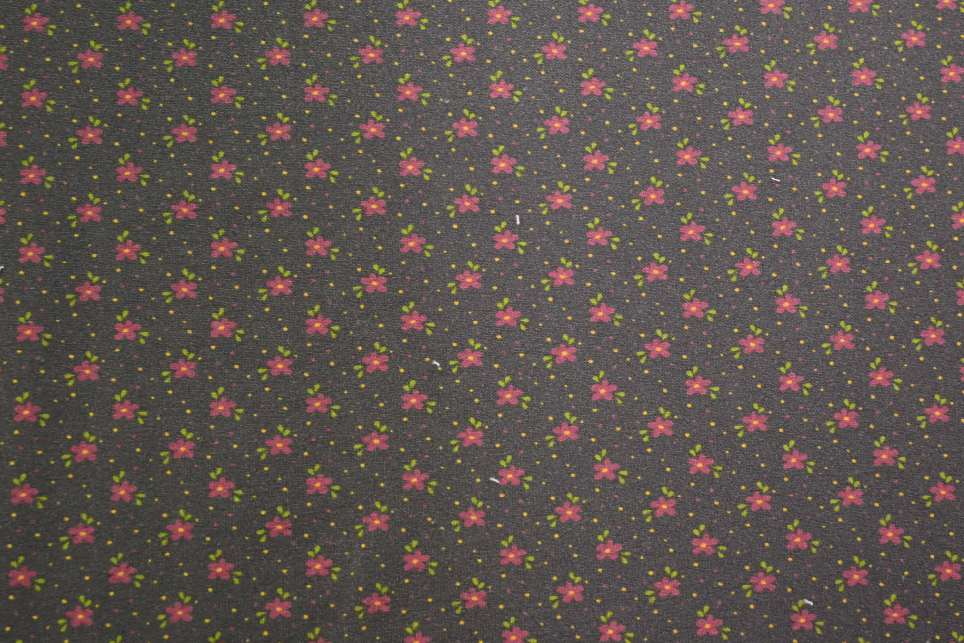 French terry – Midnight Mini Blooms