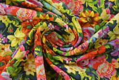 French terry – Midnight Rainbow Garden