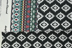 French terry – Midnight Tribal Geo