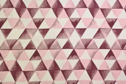 French terry organic – Blush Berry Triangles