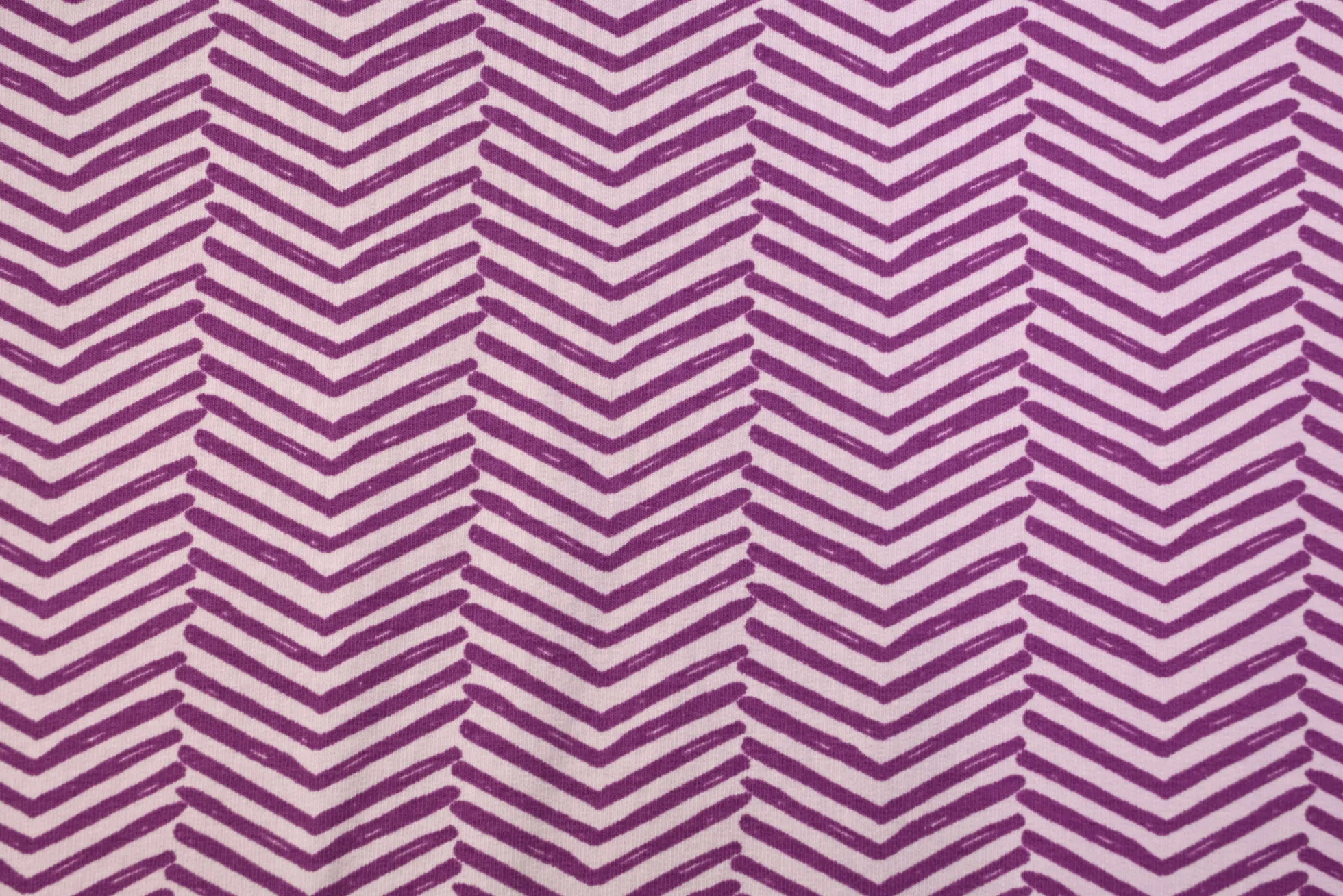 French terry organic – Cassis Lavender Herringbone