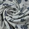 French terry organic – Midnight Hanging Blooms