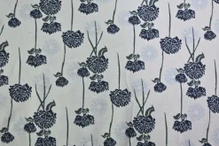 French terry organic – Midnight Hanging Blooms