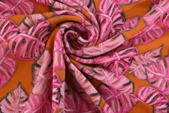 French terry – Pink Tropic Sunset