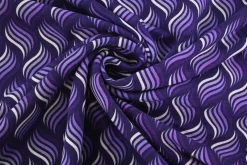 French terry – Purple wavy