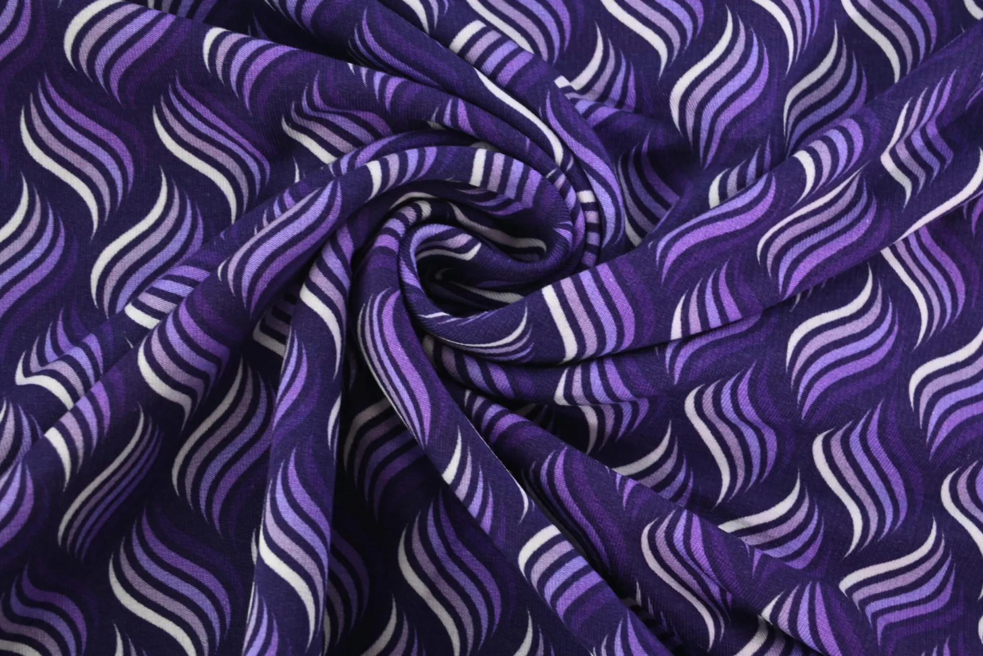 French terry – Purple wavy