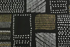 French terry – Tribal Grid Noir