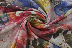 French terry – Vintage Painted Blooms