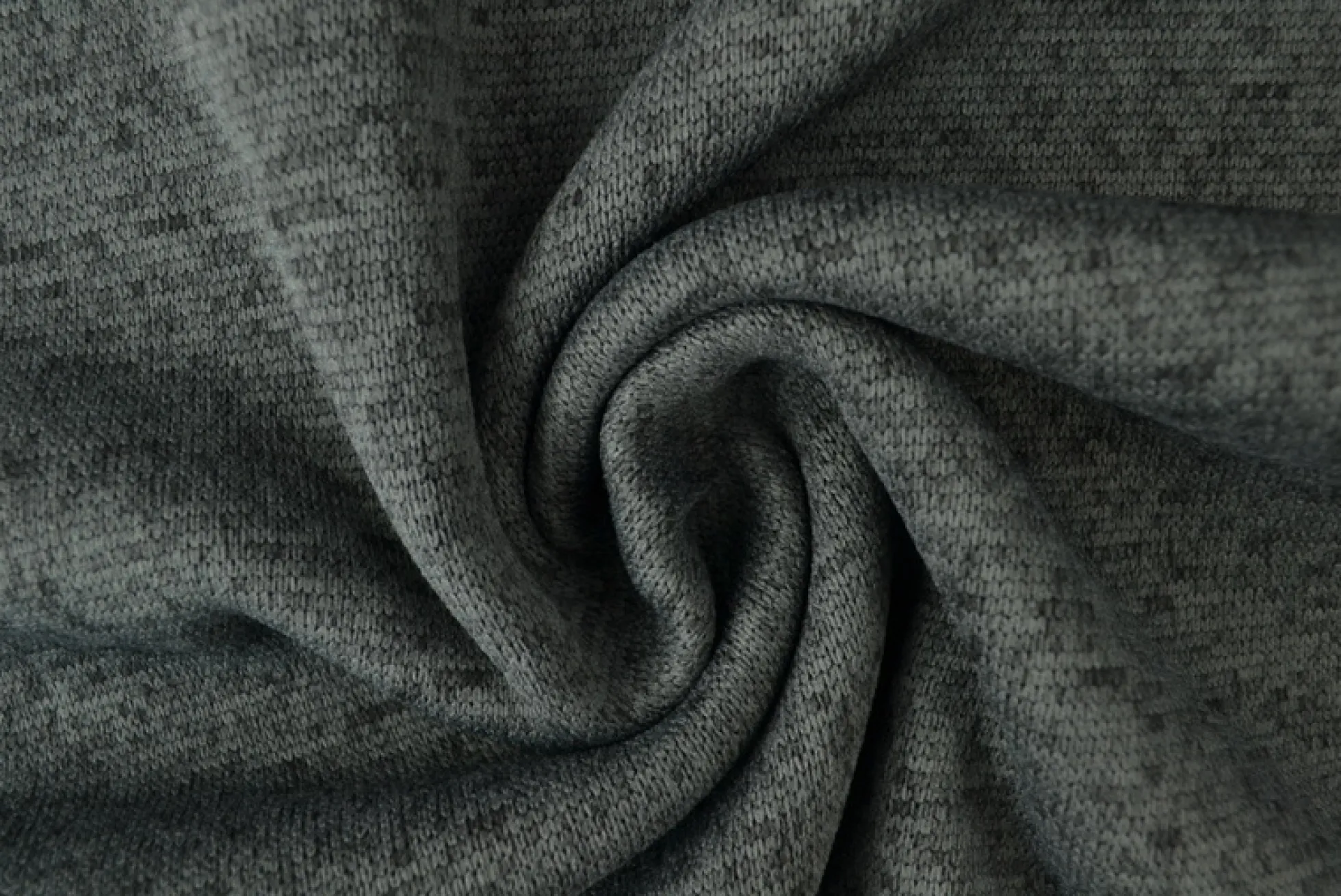Gebreide sweaterstof – Donkergrijs melange