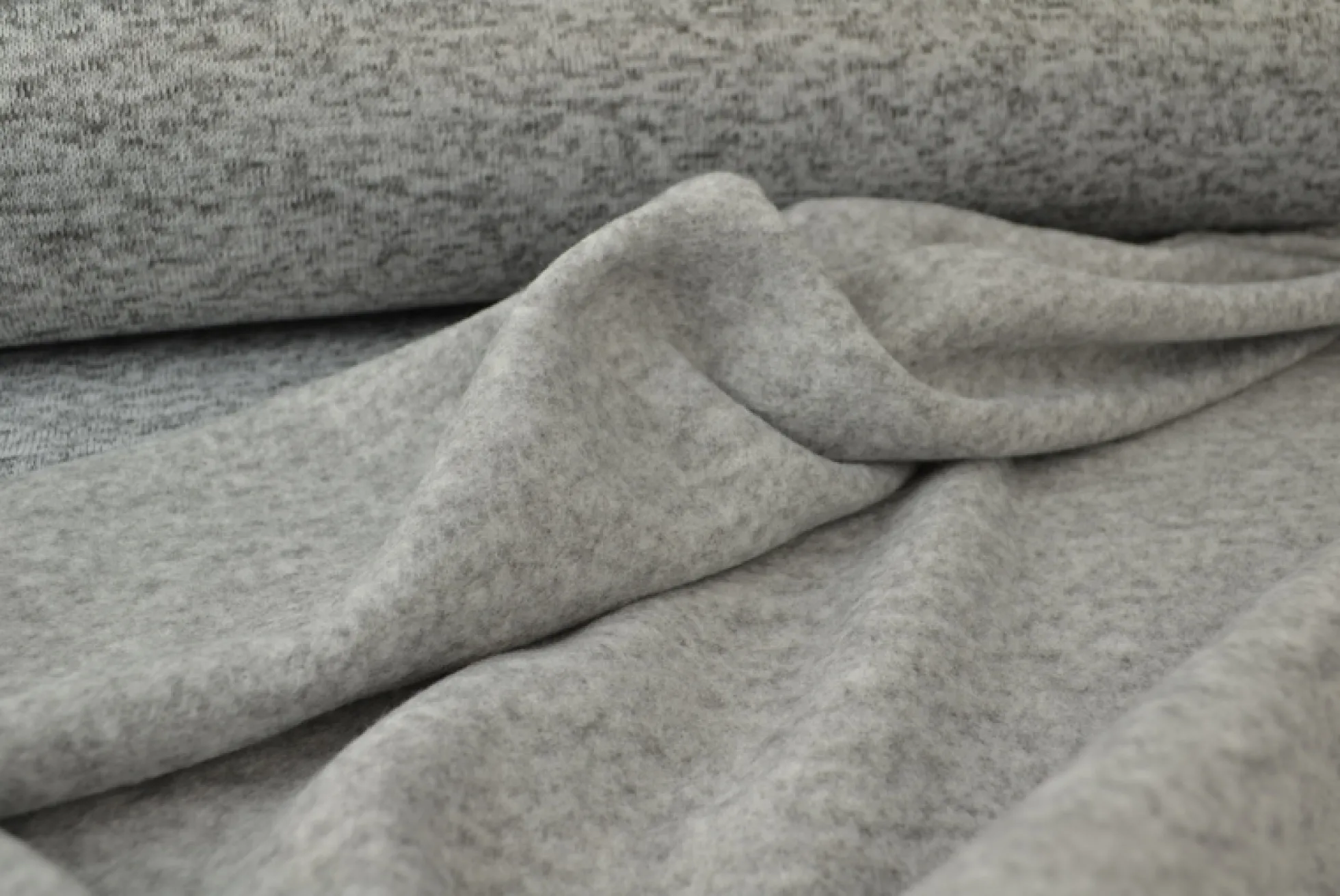 Gebreide sweaterstof – Groen melange