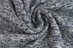 Gebreide sweaterstof – Navy melange
