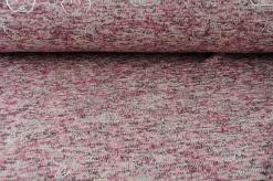 Gebreide sweaterstof – Roze olifantjes