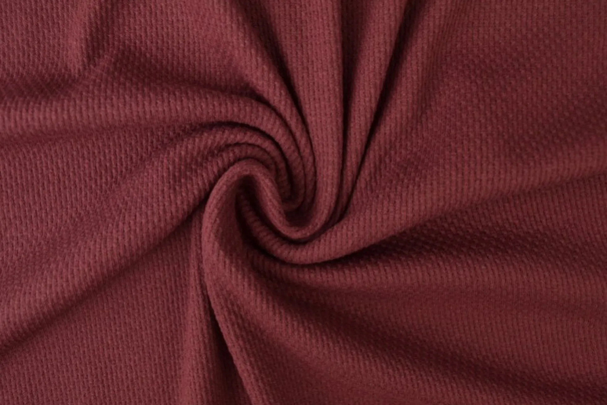 Gebreide wafel jersey – Bordeauxrood