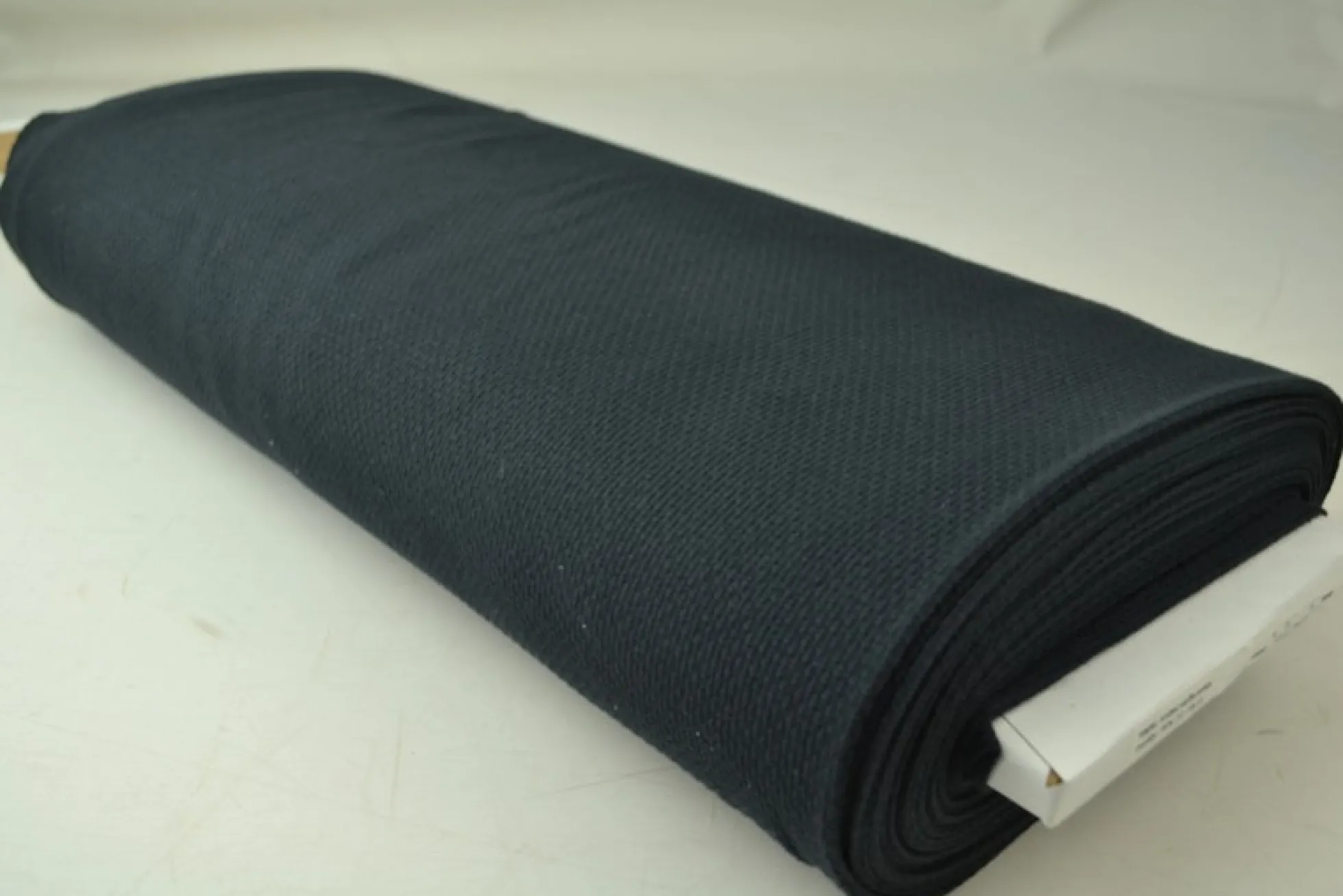 Gebreide wafel jersey – Zwart