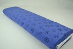 Gewassen katoen / Stonewashed – Beertjes en katjes blauw
