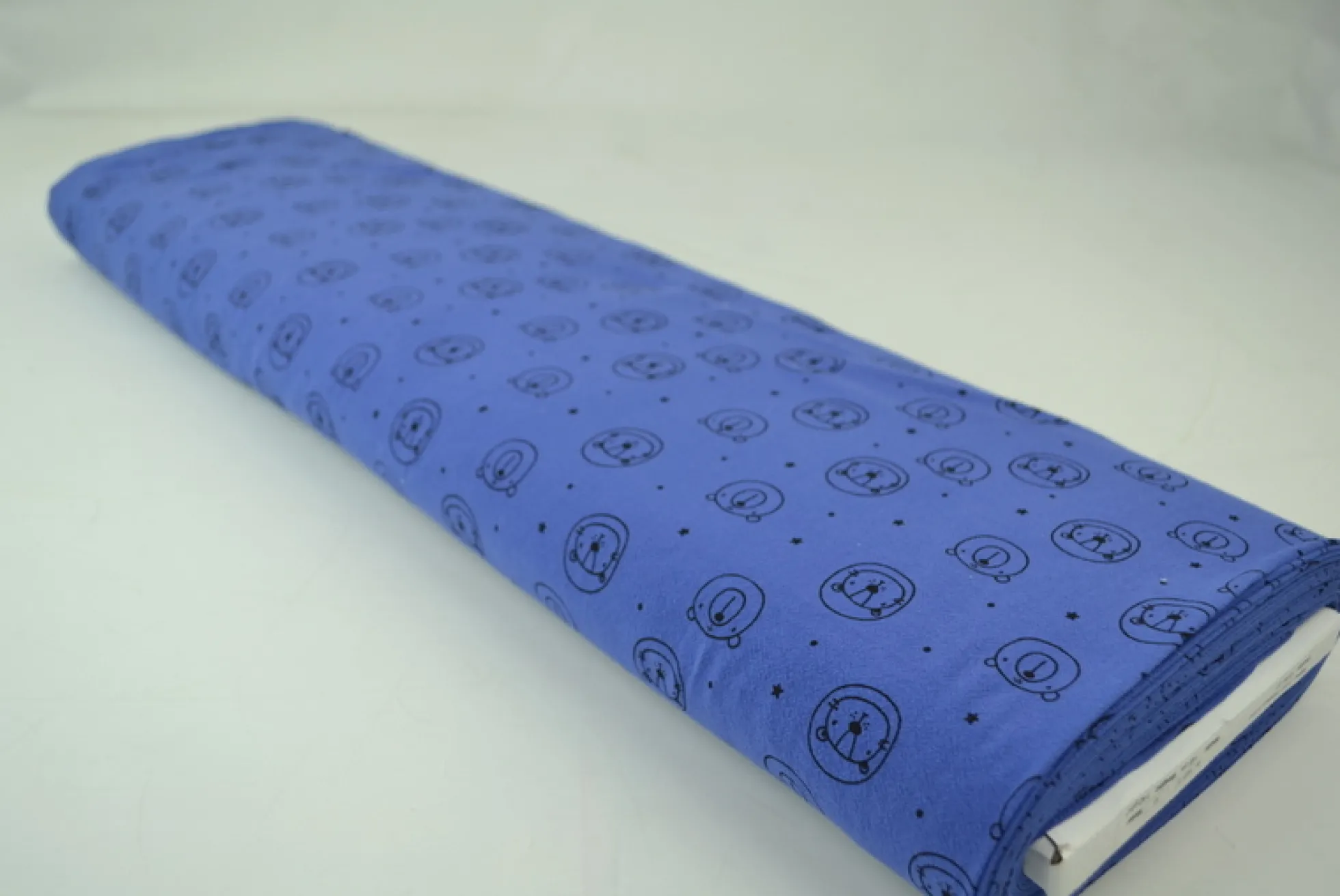 Gewassen katoen / Stonewashed – Beertjes en katjes blauw