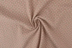 Hydrofiel / Mousseline – Bloemetjes dusky roze