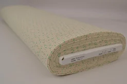 Hydrofiel / Mousseline – Bloemetjes champagne