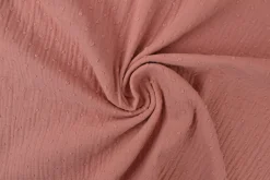 Hydrofiel / Mousseline dobby – Oud roze