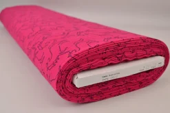 Hydrofiel / Mousseline – Eenhoorn fuchsia