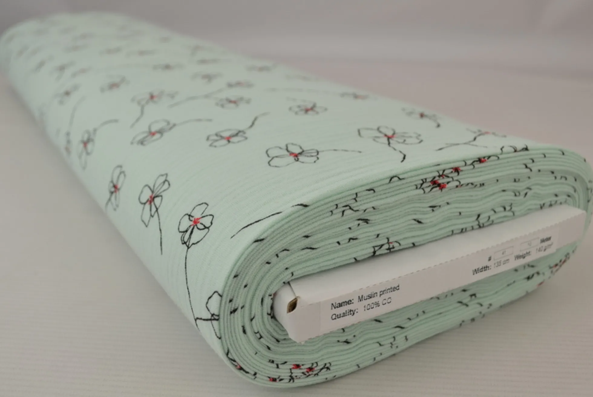 Hydrofiel / Mousseline – Lijnbloesem licht mint