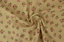 Hydrofiel / Mousseline – Rozen beige