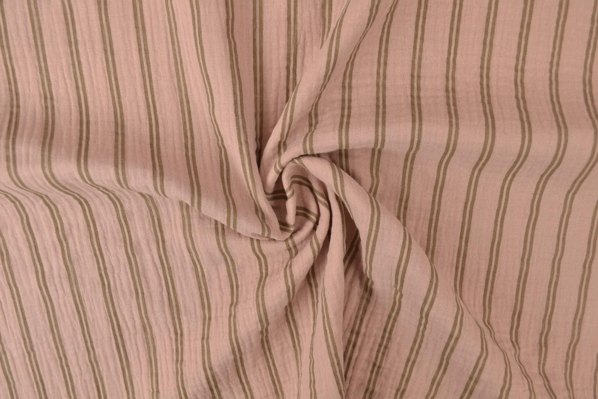 Hydrofiel / Mousseline – Strepen dusky roze