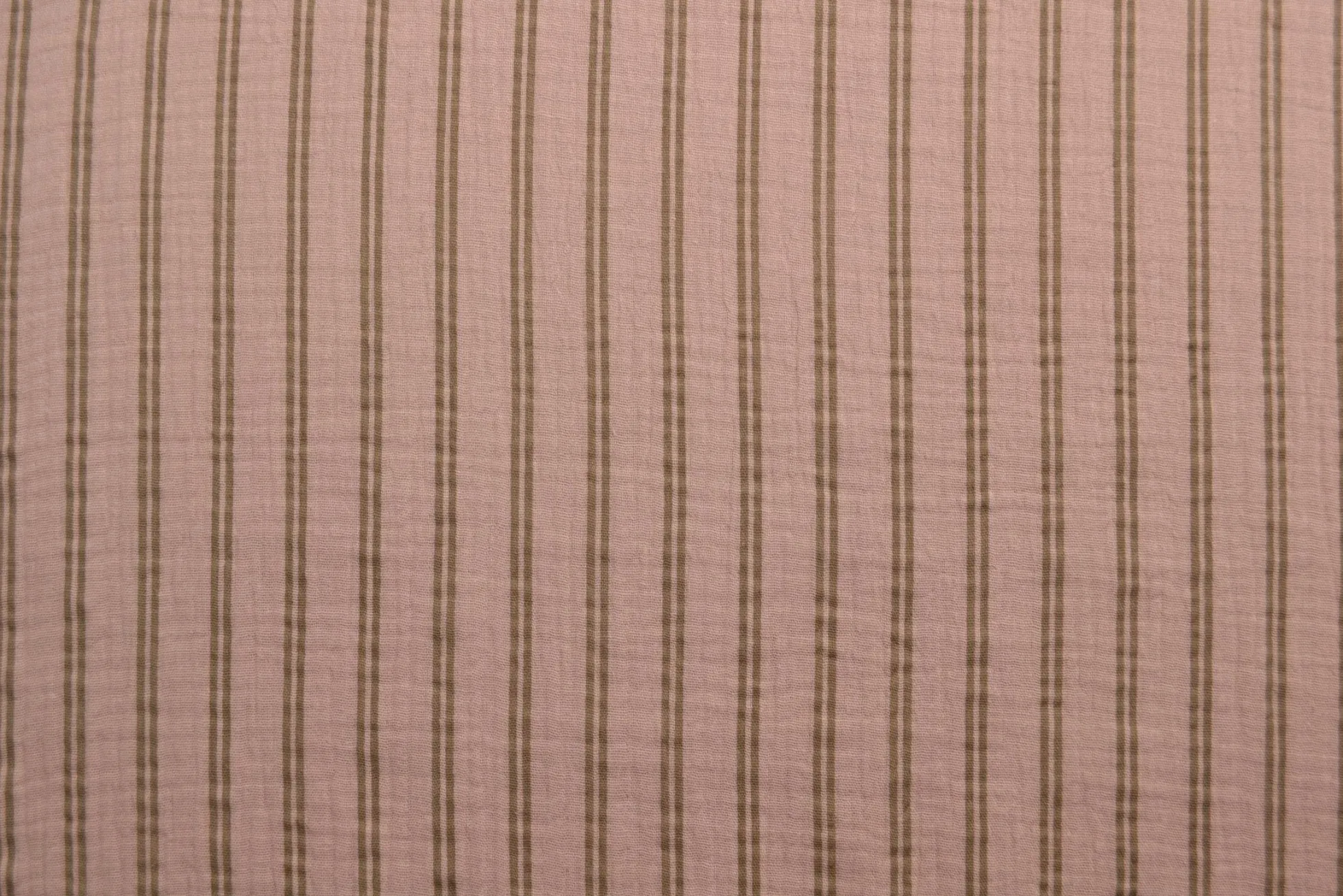 Hydrofiel / Mousseline – Strepen dusky roze
