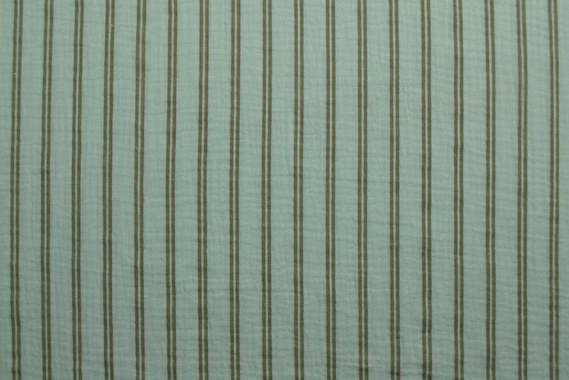 Hydrofiel / Mousseline – Strepen licht mint
