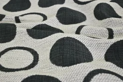 Jacquard Gobelin – Black & silver grey dots