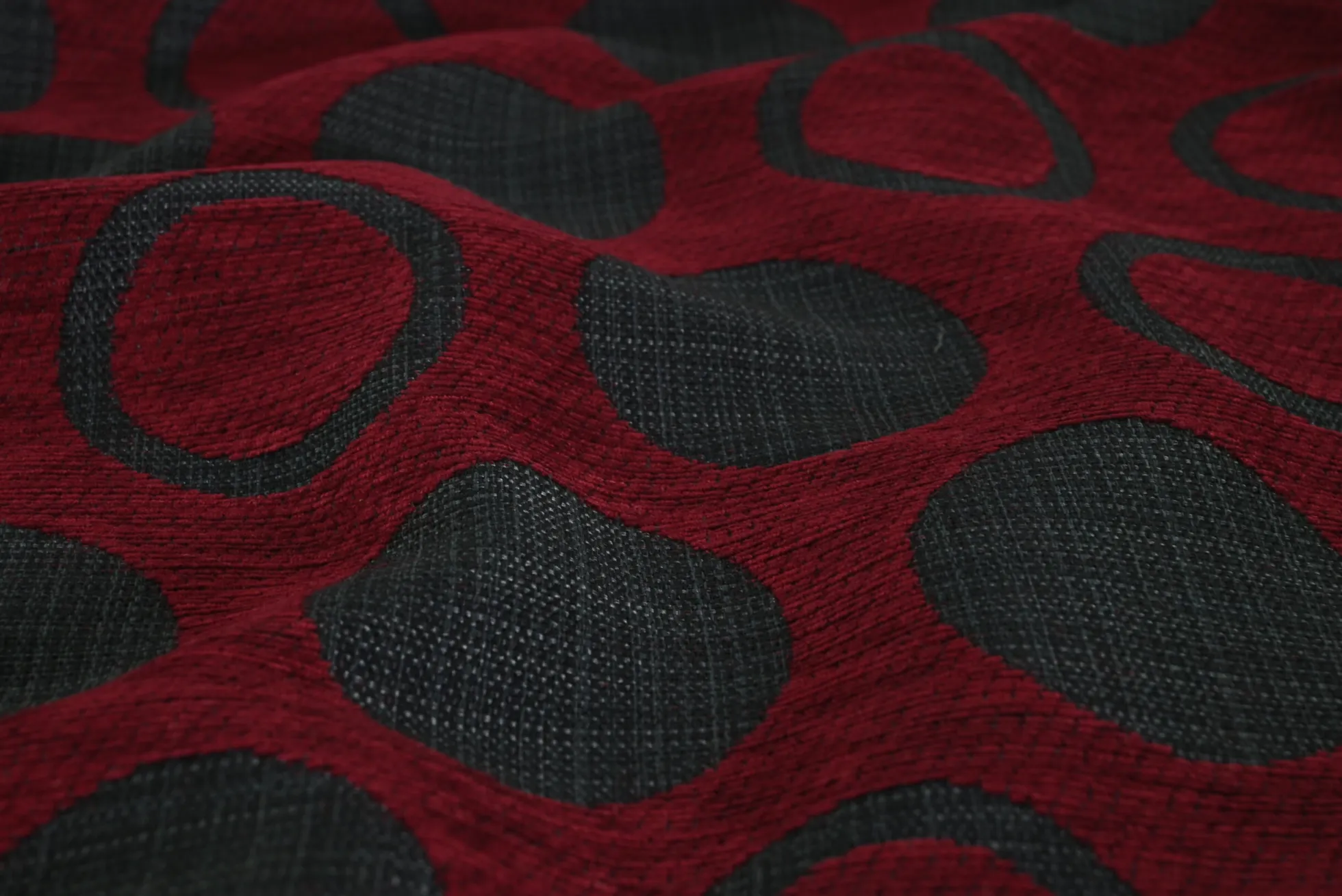 Jacquard Gobelin – Burgundy dot