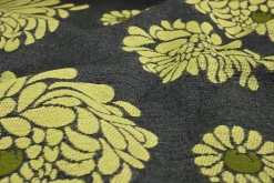 Jacquard Gobelin – Charcoal yellow floral