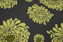 Jacquard Gobelin – Charcoal yellow floral