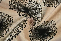 Jacquard Gobelin – Dandelion black on sand